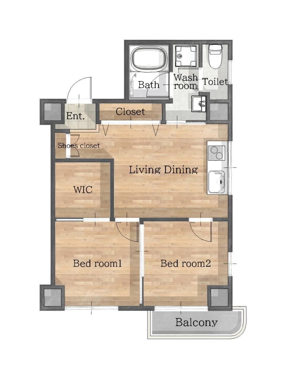 2LDK Apartment Near Komazawa University Station - Photo 1