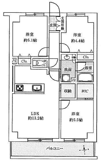 Bright 3LDK Apartment on the Top Floor - Photo 1