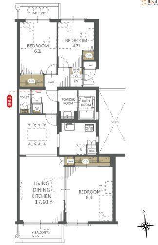 Newly Renovated 3LDK Apartment in Namiki - Photo 1