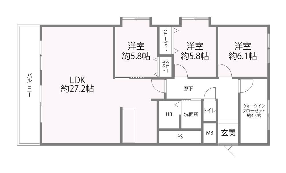 3LDK+S apartment in Higashinada Ward, Kobe, Hyogo - Photo 1