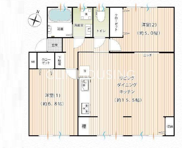 Fully Renovated 2LDK Apartment with Great Sunlight - Photo 1