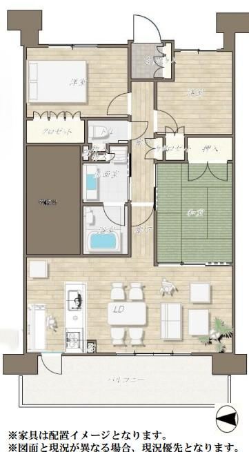 Conveniently Located 3LDK Apartment in Koshigaya - Photo 1