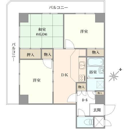 Corner 3DK Apartment in Sueyoshicho - Photo 1