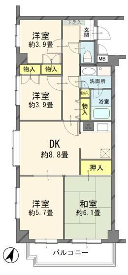 Bright 3LDK Apartment Near Hasuda Station - Photo 1