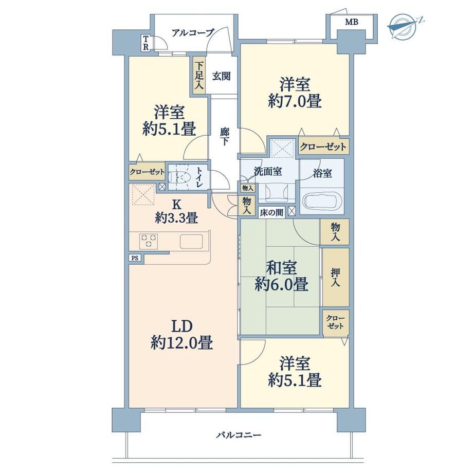 4LDK Apartment in Nakao, Yokohama - Photo 1