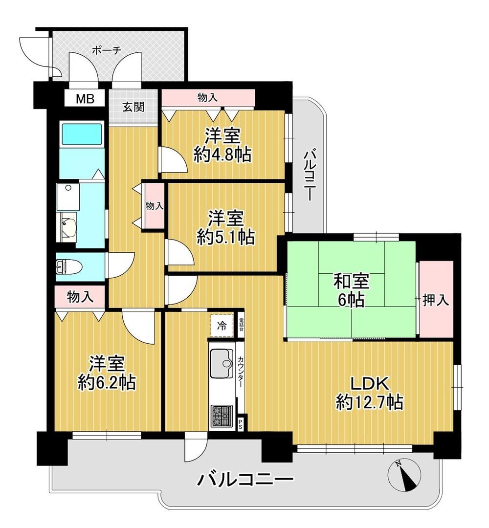 4LDK apartment in Fushimi Ward, Kyoto - Photo 1