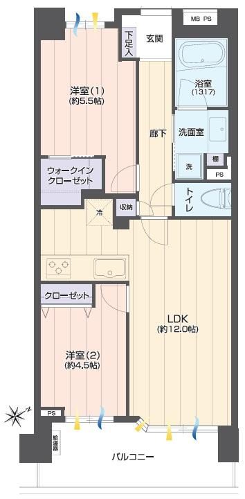 Modern 2LDK Apartment with Renovation in Honmoku-cho - Photo 1