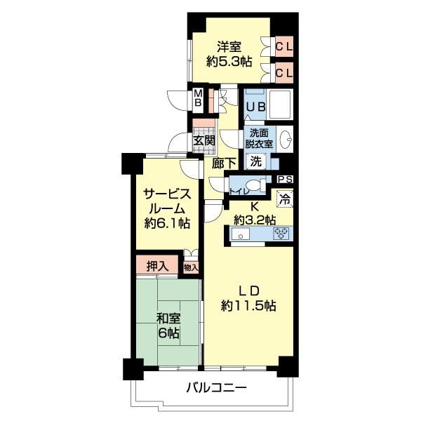 2LDK+S apartment in Chuo Ward, Niigata - Photo 1