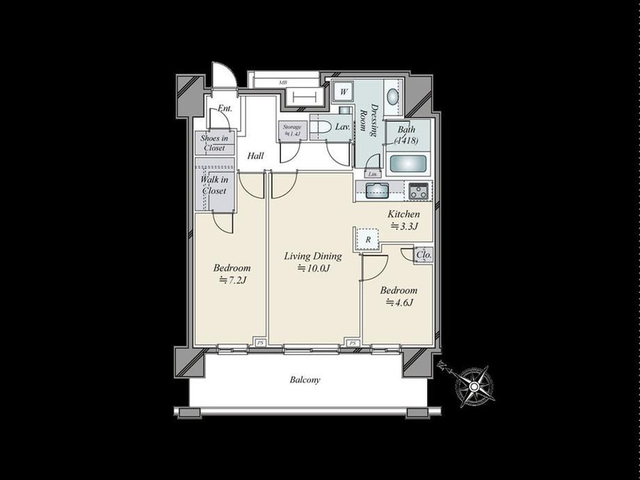 Modern 2LDK Apartment in Ohashi - Photo 1