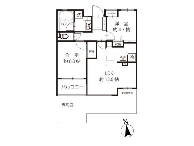 2LDK Apartment in Oizumigakuen Town - Photo 1