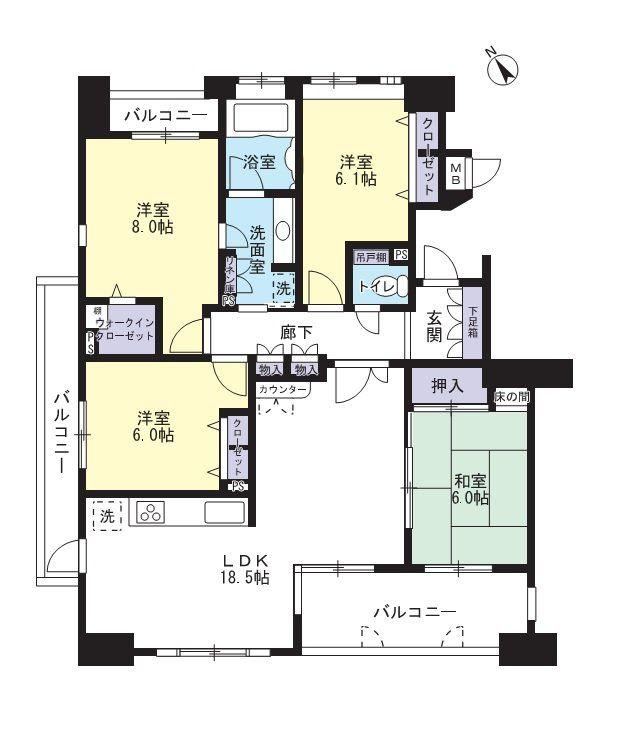 4LDK apartment in Handa, Aichi - Photo 1