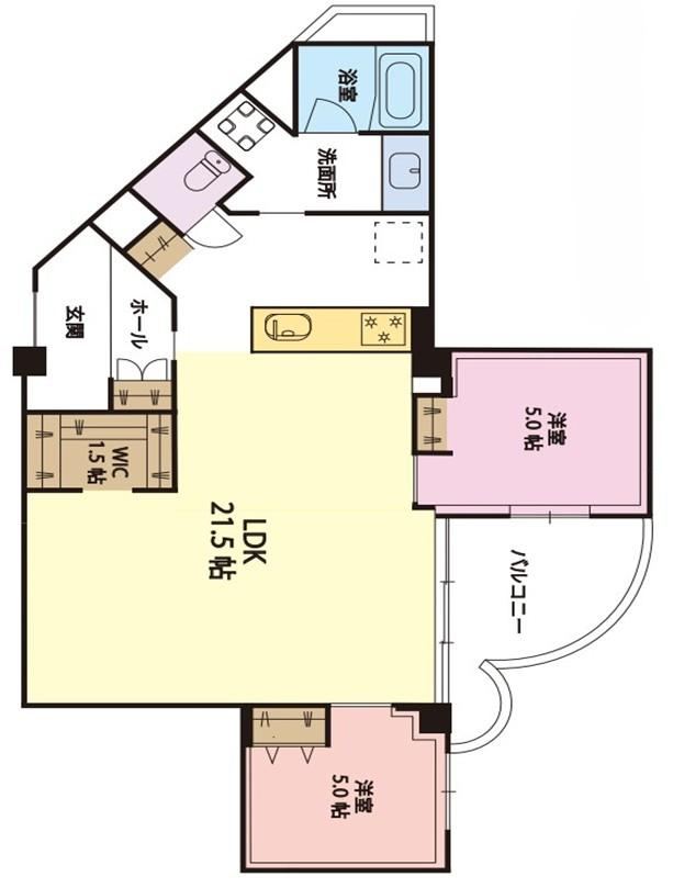 2LDK apartment in Shinagawa Ward, Tokyo - Photo 1