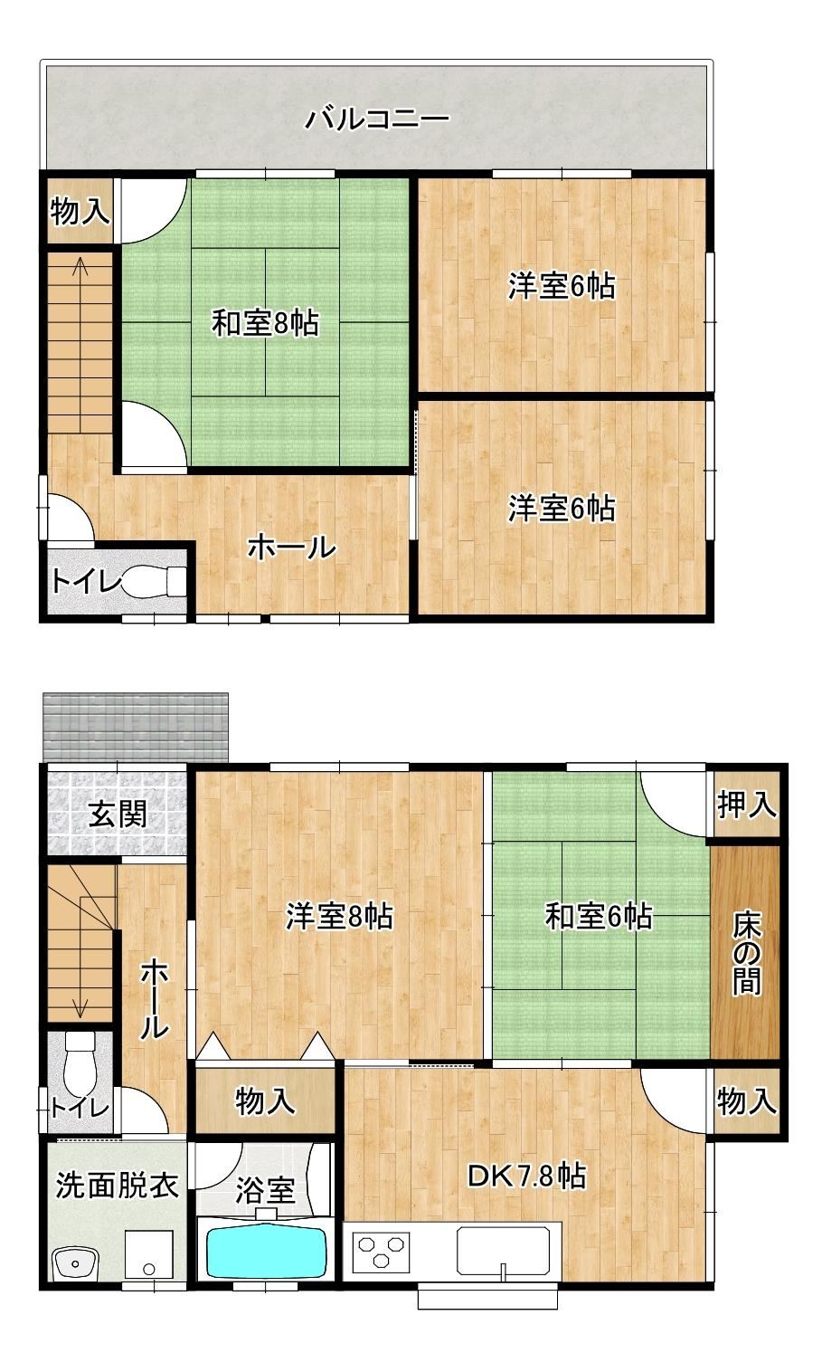 5DK house in Moji Ward, Kitakyushu, Fukuoka - Photo 1