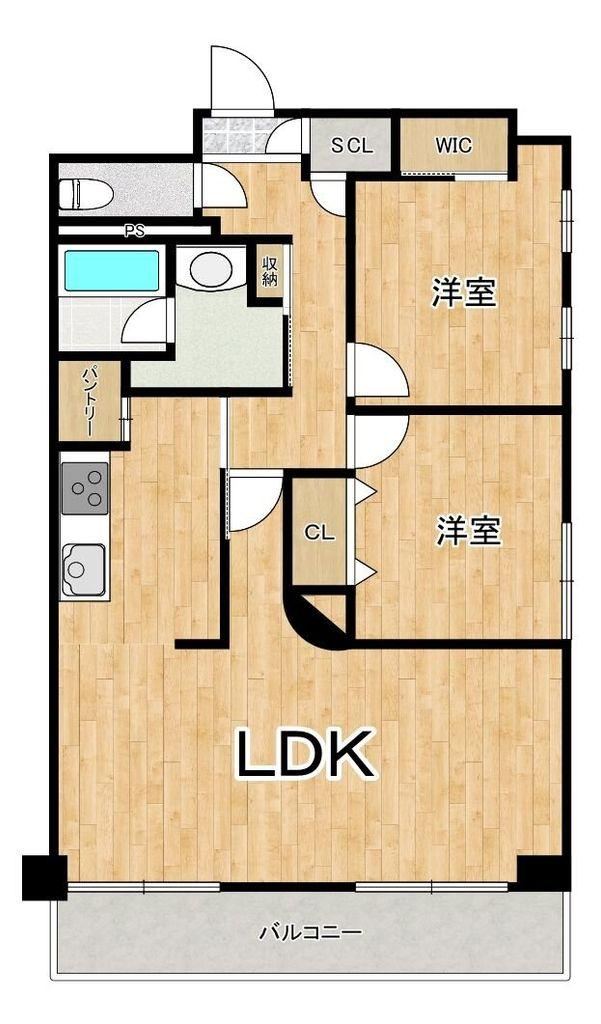 2LDK apartment in Showa Ward, Nagoya, Aichi - Photo 1