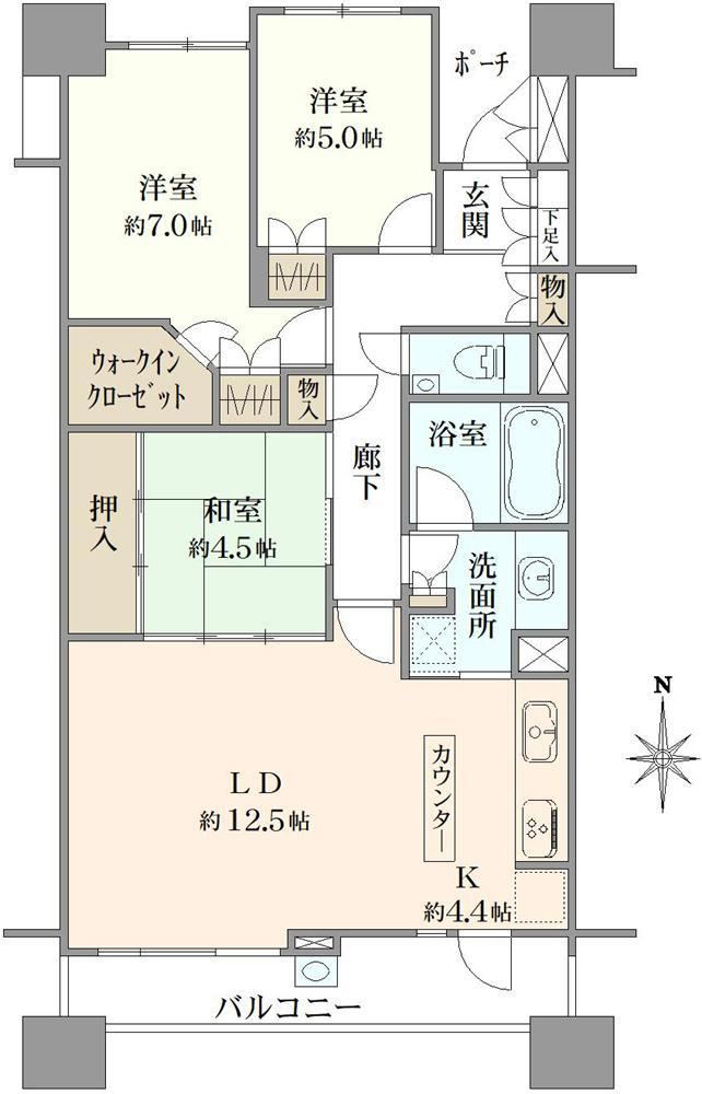 3LDK apartment in Nishi Ward, Nagoya, Aichi - Photo 1