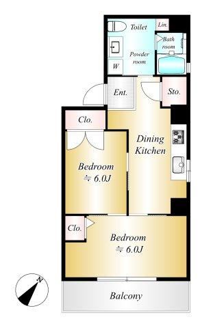 2DK apartment in Minato Ward, Tokyo - Photo 1