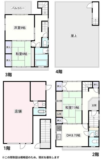 3DK house in Yanagawa