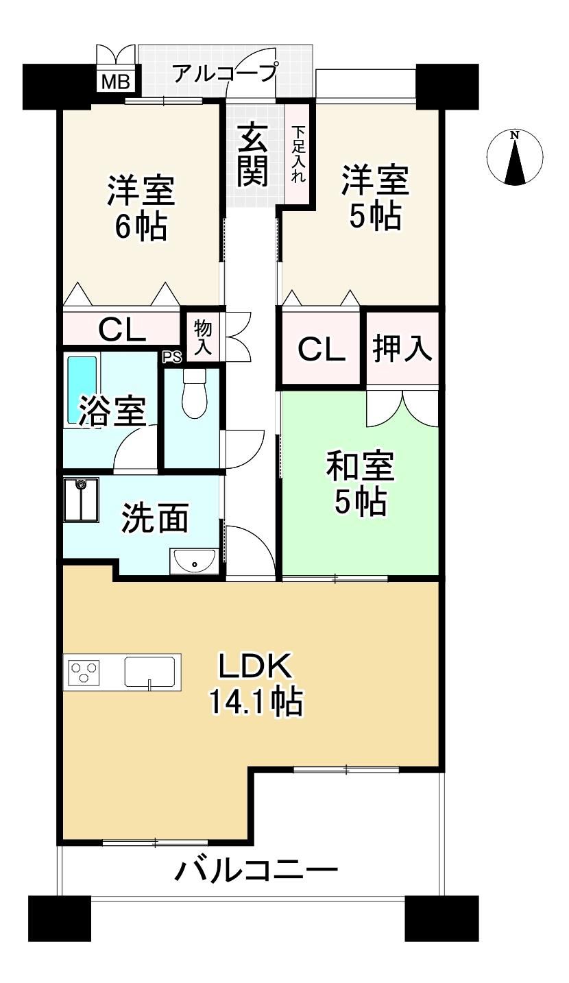 3LDK apartment in Sakurai, Nara - Photo 1