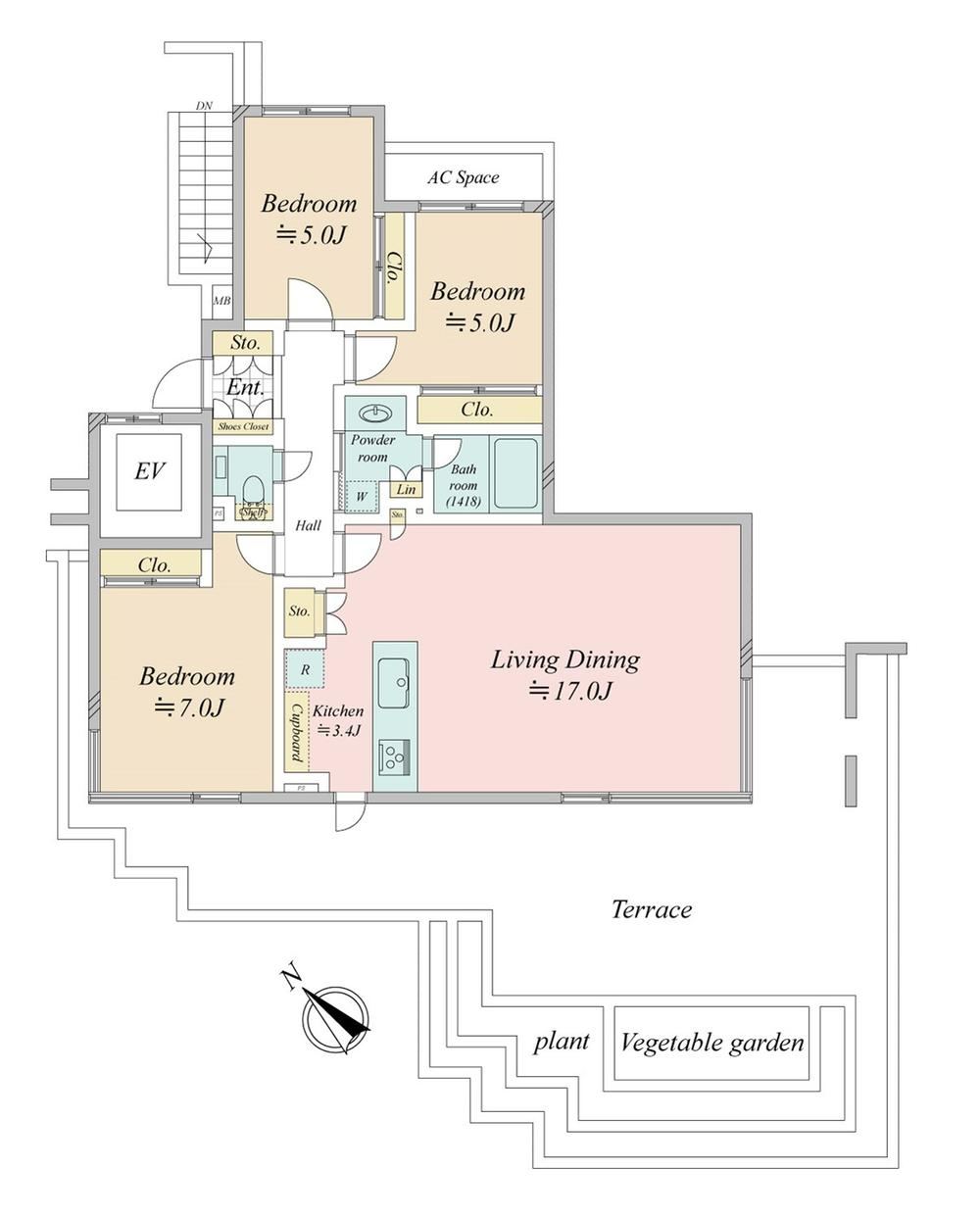 3LDK apartment in Takatsu Ward, Kawasaki, Kanagawa - Photo 1