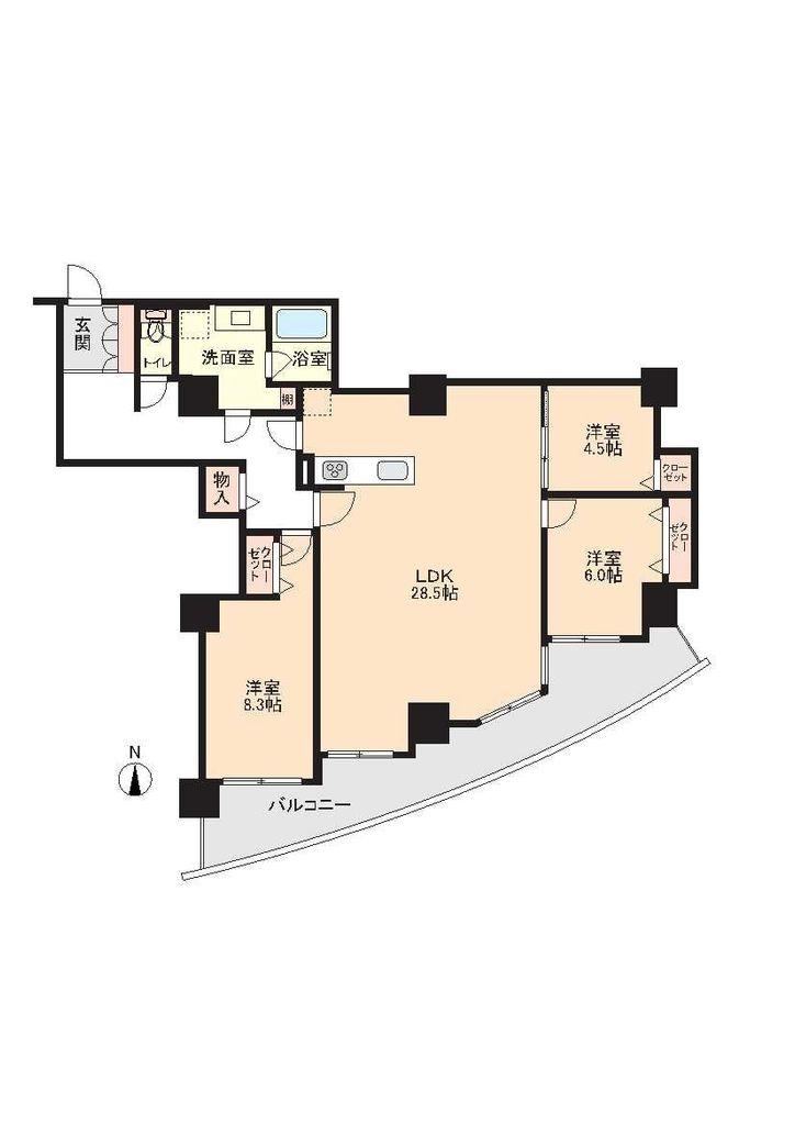 3LDK apartment in Kita Ward, Nagoya, Aichi - Photo 1