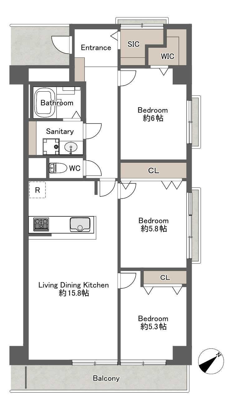 3LDK apartment in Osakasayama, Osaka - Photo 1