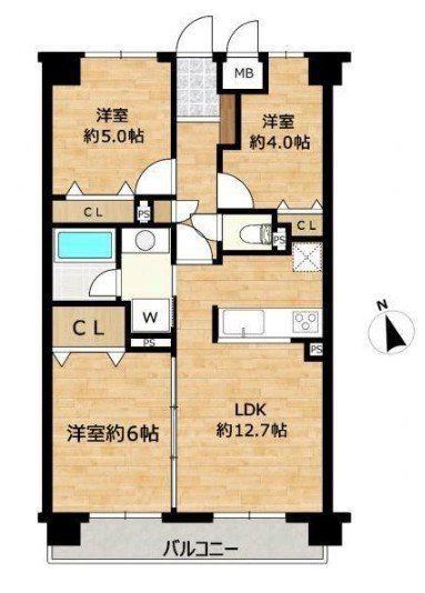 3LDK apartment in Nishi Ward, Niigata - Photo 1