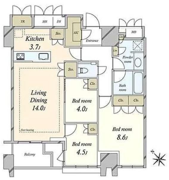 2LDK+S apartment in Shibuya Ward, Tokyo - Photo 1