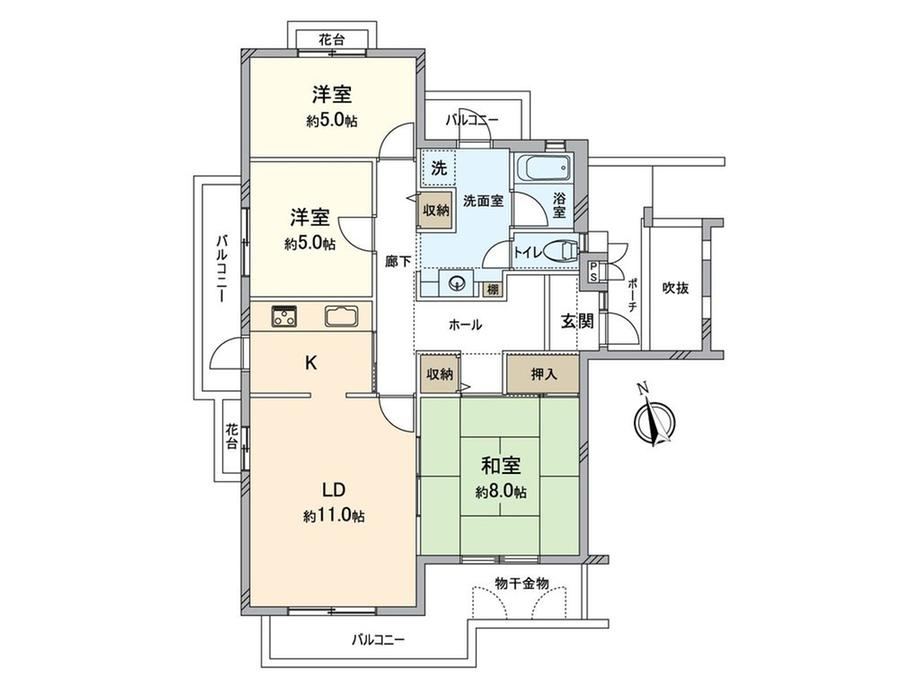 3LDK apartment in Nishi Ward, Kobe, Hyogo - Photo 1