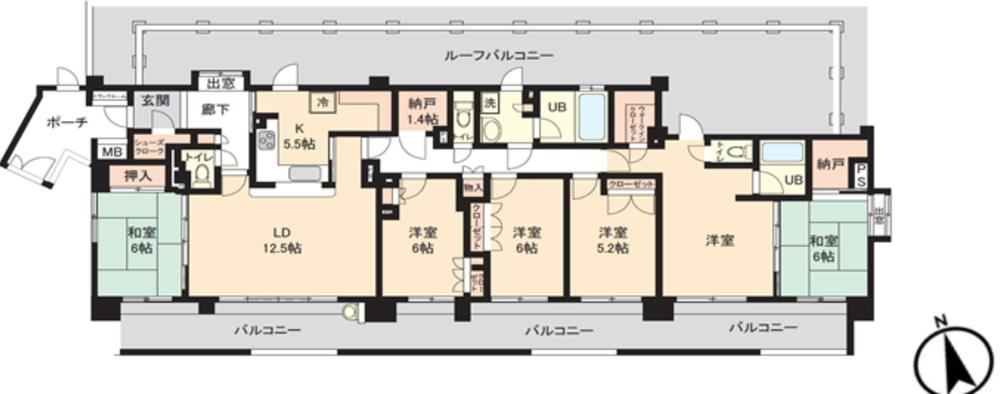 6LDK apartment in Asaka, Saitama - Photo 1