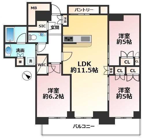 3LDK apartment in Higashi Ward, Fukuoka - Photo 1