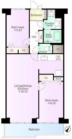 2LDK apartment in Naka Ward, Yokohama, Kanagawa - Photo 1