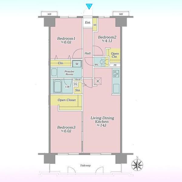 3LDK apartment in Kita Ward, Saitama - Photo 1
