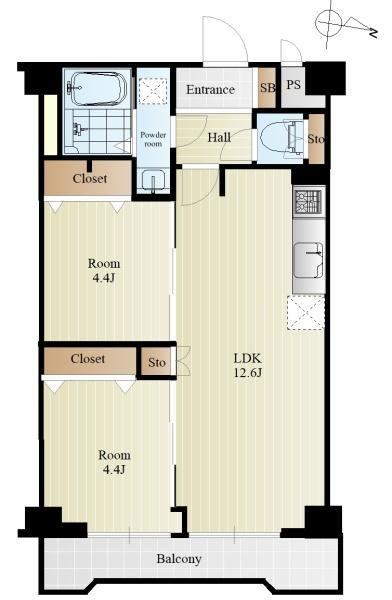 2LDK apartment in Itabashi Ward, Tokyo - Photo 1