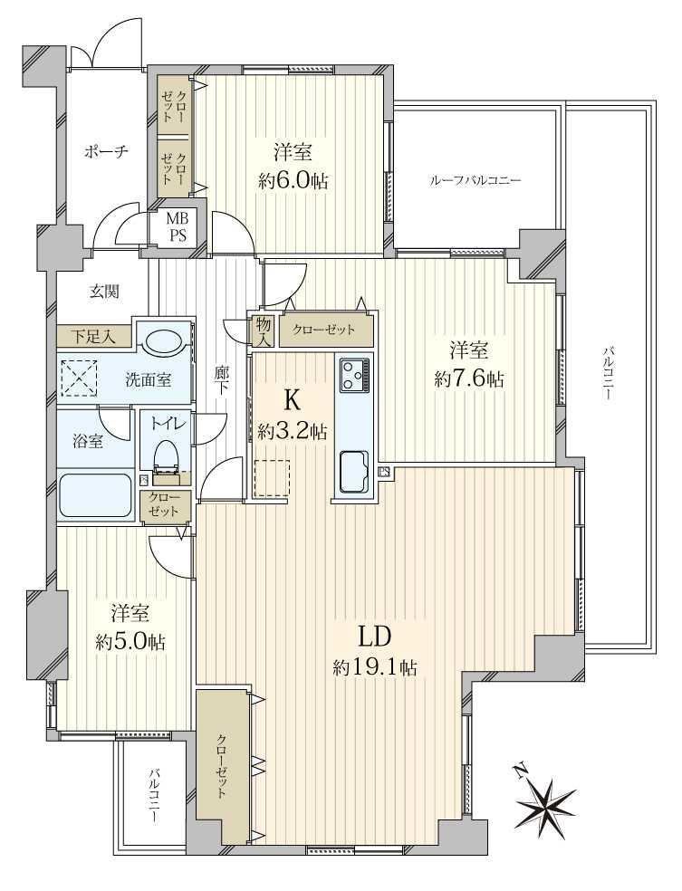 3LDK apartment in Higashiyama Ward, Kyoto - Photo 1