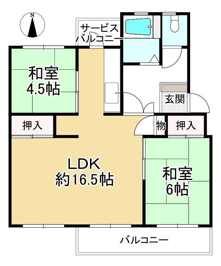 2LDK apartment in Kita Ward, Sakai, Osaka - Photo 1