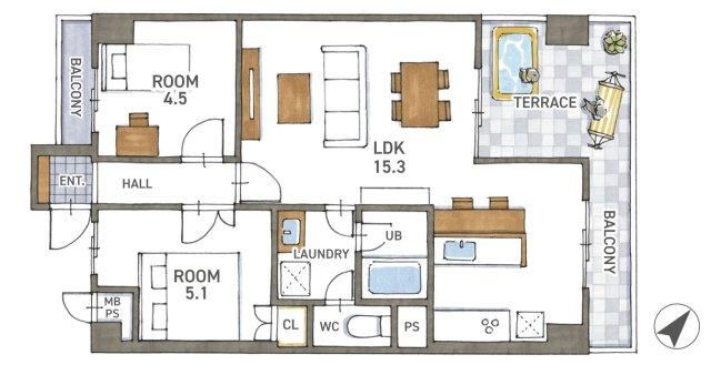 2LDK apartment in Minami Ward, Kyoto - Photo 1