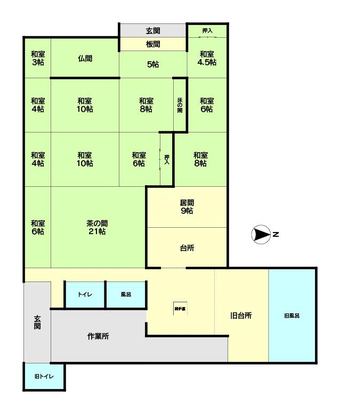8LDK+S house in Shimoniikawa District
