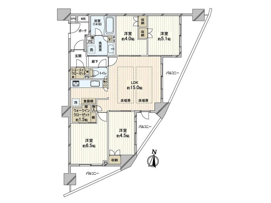 4LDK apartment in Nerima Ward, Tokyo - Photo 1