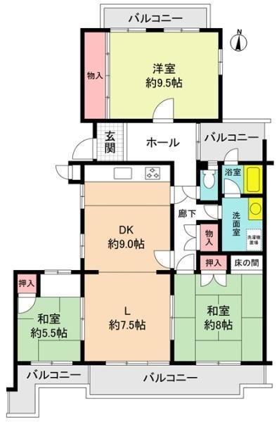 3LDK apartment in Kasugai, Aichi - Photo 1