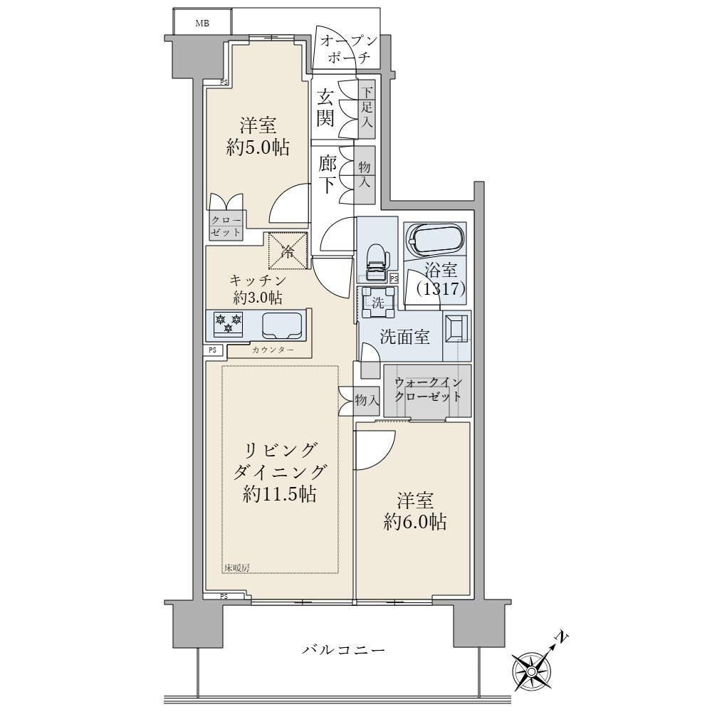 2LDK apartment in Ota Ward, Tokyo - Photo 1