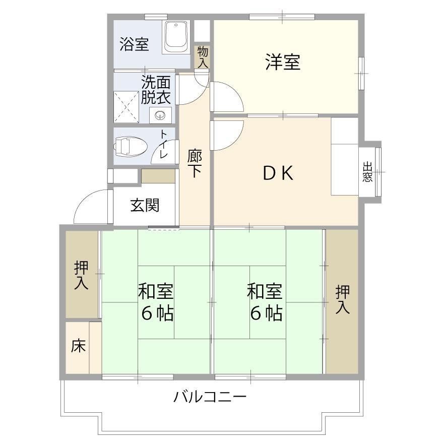 3DK apartment in Inazawa, Aichi - Photo 1