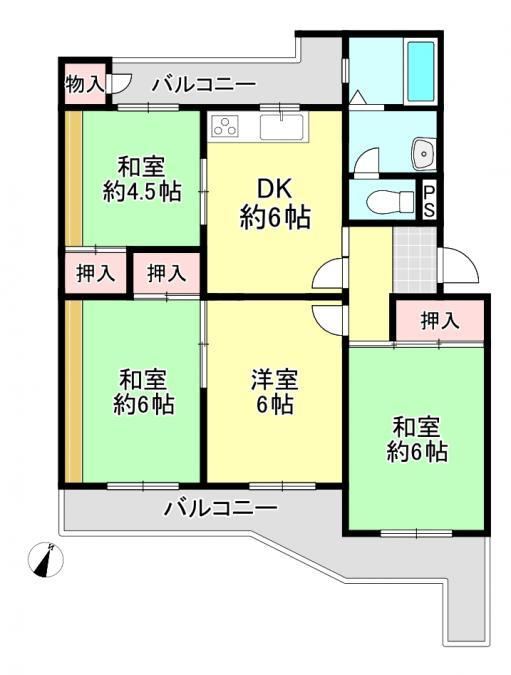 4DK apartment in Yawata, Kyoto - Photo 1