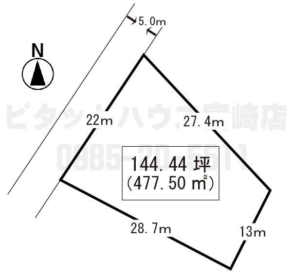 478 m² land in Miyazaki, Miyazaki - Photo 1