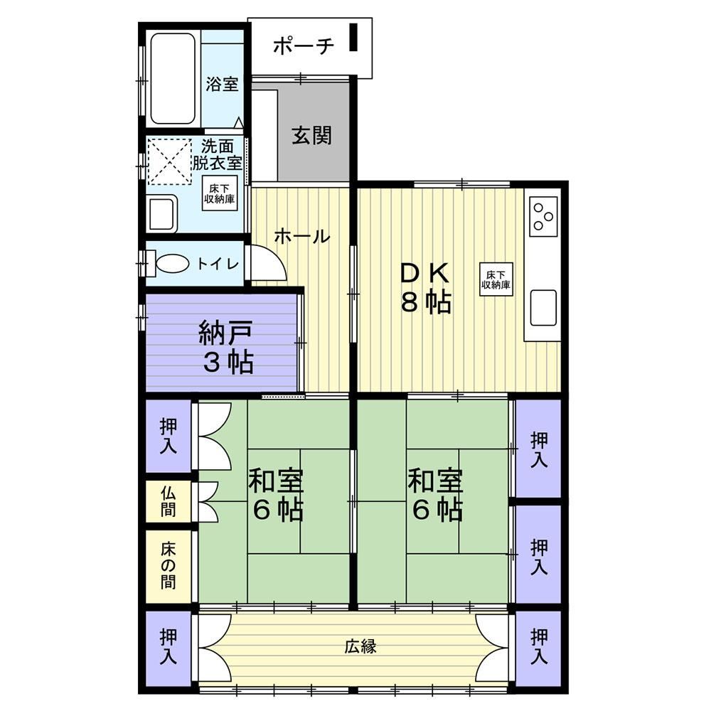 2DK+S house in Ichinomiya, Aichi - Photo 1