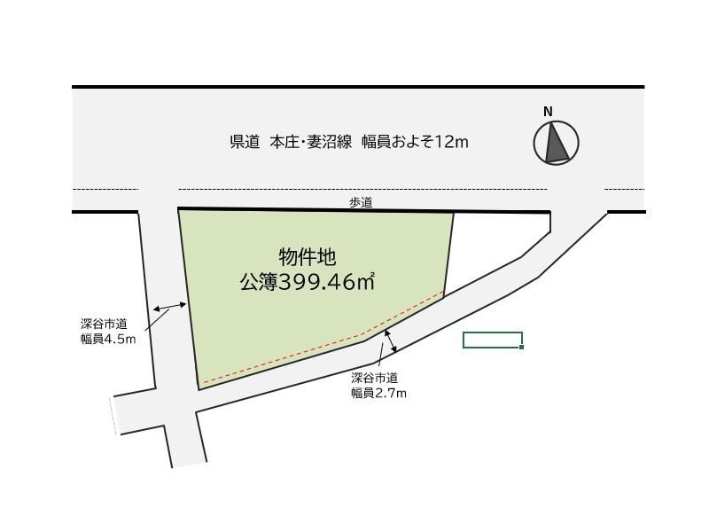 429 m² land in Fukaya, Saitama - Photo 1