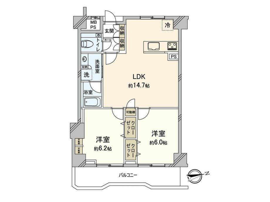 2LDK apartment in Bunkyo Ward, Tokyo - Photo 1