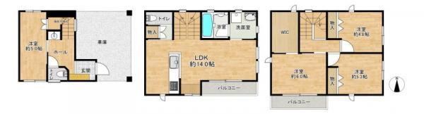 3LDK house in Kasugai, Aichi - Photo 1