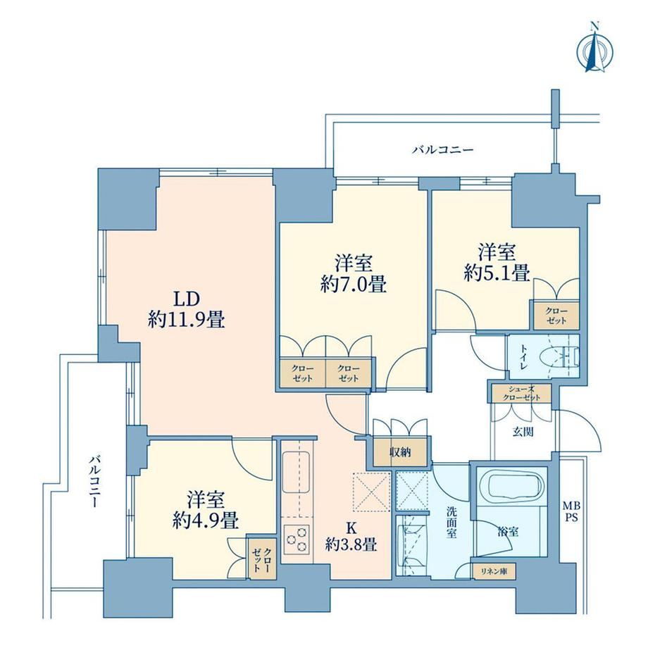 3LDK apartment in Taito Ward, Tokyo - Photo 1
