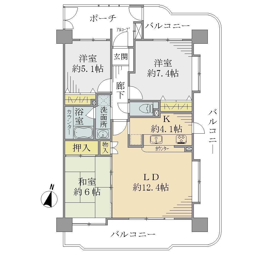 3LDK apartment in Chuo Ward, Niigata - Photo 1