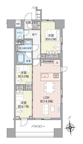 3LDK apartment in Tachikawa, Tokyo - Photo 1